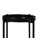 Levede 2 Tier Plant Stand Outdoor Indoor Black Large-2018816746772893699