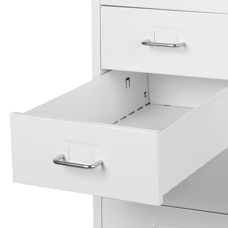 Levede Office Cabinet 8 Drawer Drawers White-2006733172112494595