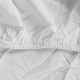 Dreamz 4pcs King Size 100% Bamboo Bed Sheet Set in White Colour-2006733221001302019