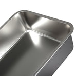Pawz Stainless Steel Large Semi-Enclosed Cat Litter Box-2011971128762961923