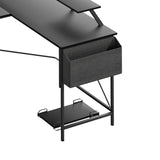 Levede Computer Desk Corner Desk Black-2006732838304616451
