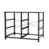 Levede Storage Cabinet Tower Chest Dark Grey - Side View