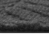 Marlow Extra Large Floor Rug Non Slip 90cm x 305cm Grey - Side View