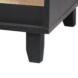 PaWz Enclosed Cat Litter Cabinet Box Black - Side View