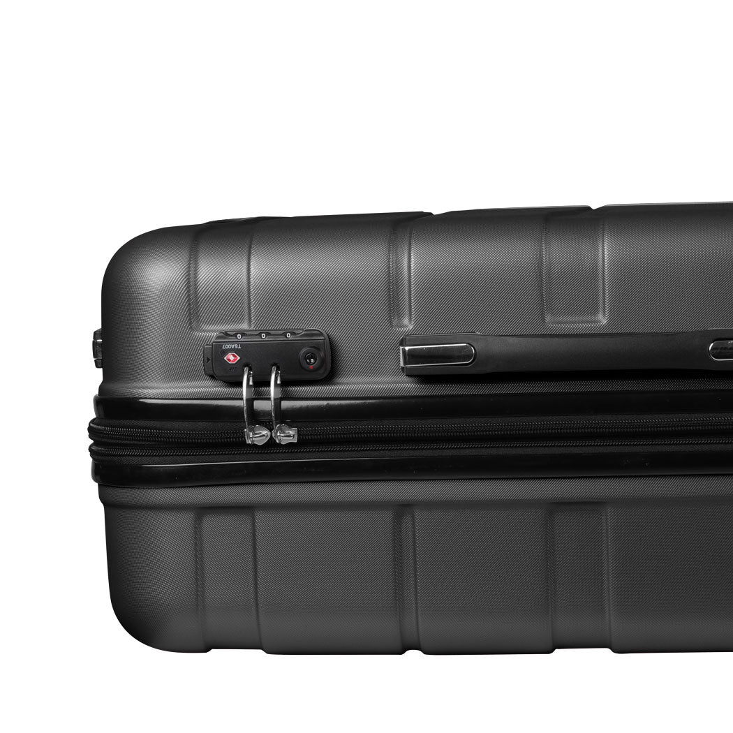 Slimbridge 24" Inch Expandable Luggage Black 24 inch-2006733067015819267