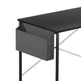 Levede L Shaped Computer Desk Corner Desk Black - Side View