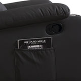 Levede Massage Chair Recliner 360 Swivel Black - Side View