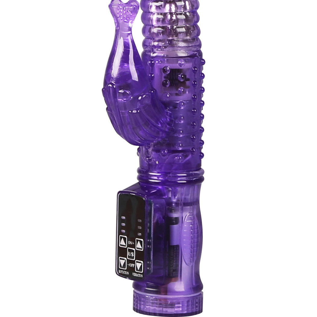 Urway Rabbit Vibrator Multi Speed Rotating Purple-2018816626048241667