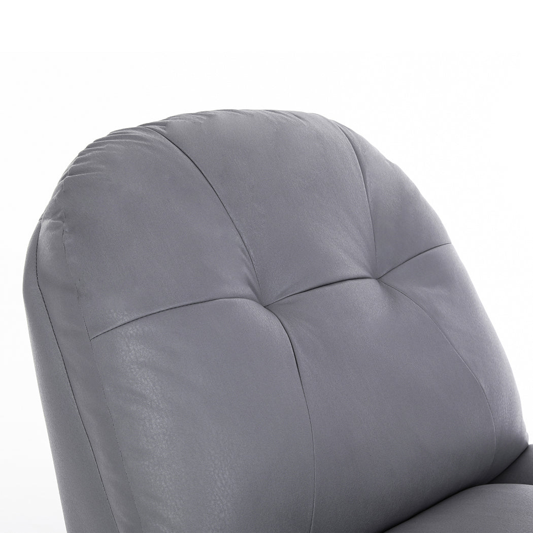 Levede Recliner Chair Lounge 360?Swivel Black-1954802891298574339