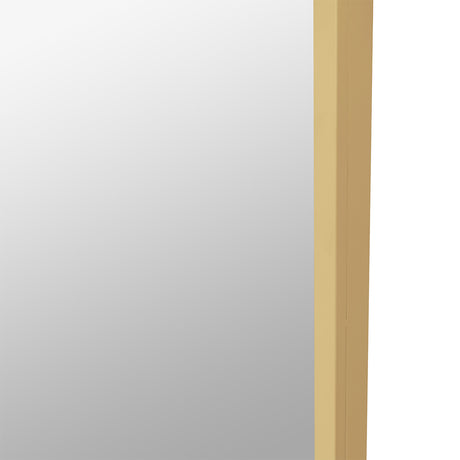Yezi Floor Mirror Full Length Mirrors 1.8M Gold White-2006733284486287363