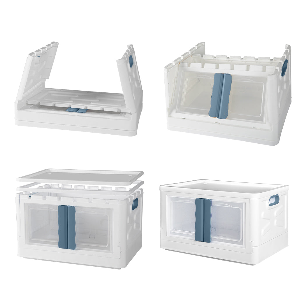 Storage Box Stackable Container 45L Blue-2018816688564342787