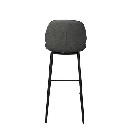 Levede 2x Bar Stool Barstools Counter Grey-2006733275812466691