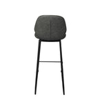 Levede 2x Bar Stool Barstools Counter Grey-2006733275812466691
