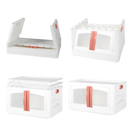 Plastic Storage Containers Stackable Red-1954802601568636931