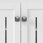 Levede Shoe Cabinet Door Storage Rack Cupboard White-2011971110060560387