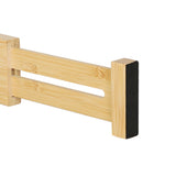 Levede Natural 4 Pack Bamboo Expandable Drawer Divider - Side View