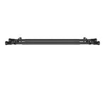 Marlow Black Double Curtain Rod Steel Pole Pommel Set Extendable Adjustable-2018816770139361283