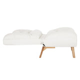 Levede Lounge Accent Chair Sofa Recliner Cream - Side View