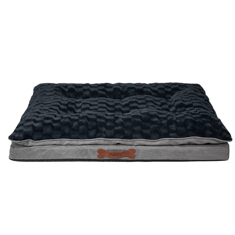 Dog Calming Bed Warm Soft Plush Comfy M Grey Medium-1954802527115546627