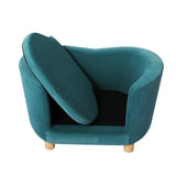 PaWz Pet Sofa Bed Dog Warm Soft Lounge Blue - Side View