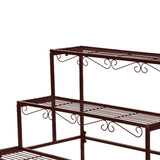 Levede Plant Stand 3 Tier Rectangle - Side View