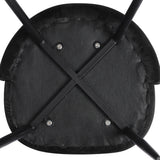 Levede 8x Dining Chairs Kitchen Cafe Black - Side View