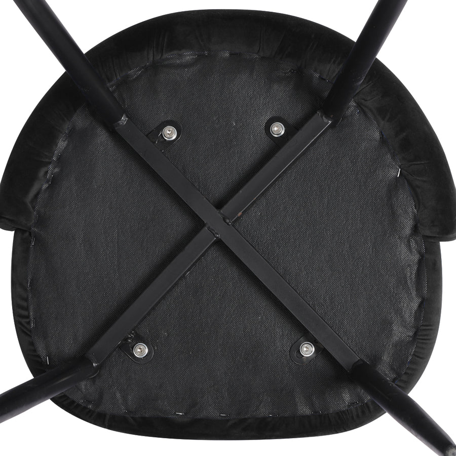 Levede 8x Dining Chairs Kitchen Cafe Black-2006732720549531651
