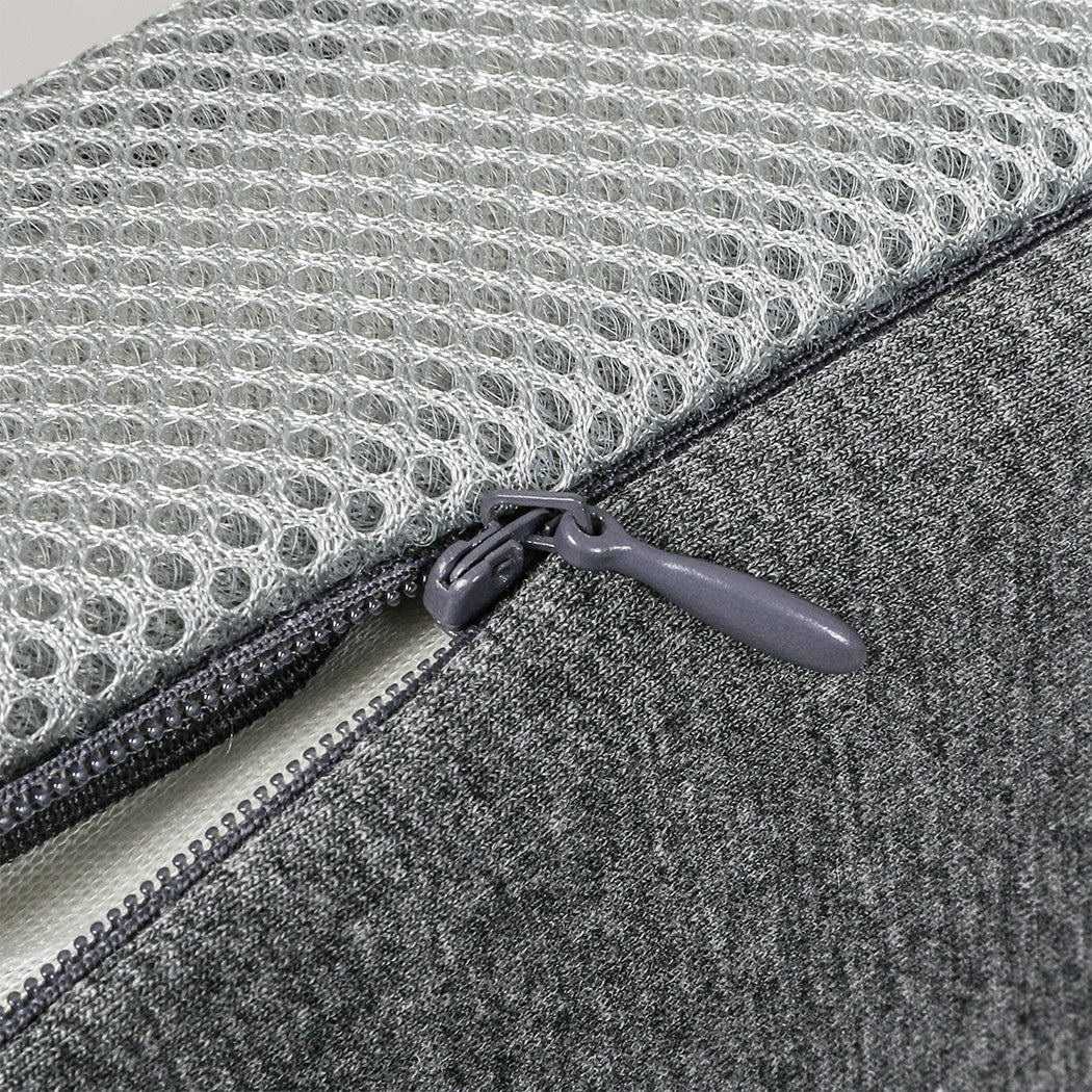 Dreamz Memory Foam Pillow Pillowcase Supprt Grey Rebound-2018816674668613635