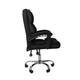 Levede Gaming Chair Office Computer Black No Footrest - Side View