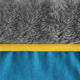 PaWz Electric Pet Heater Bed Heated L Blue Large - Side View