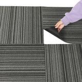 Marlow 20x Carpet Tiles 5m2 Box Heavy Black - Side View