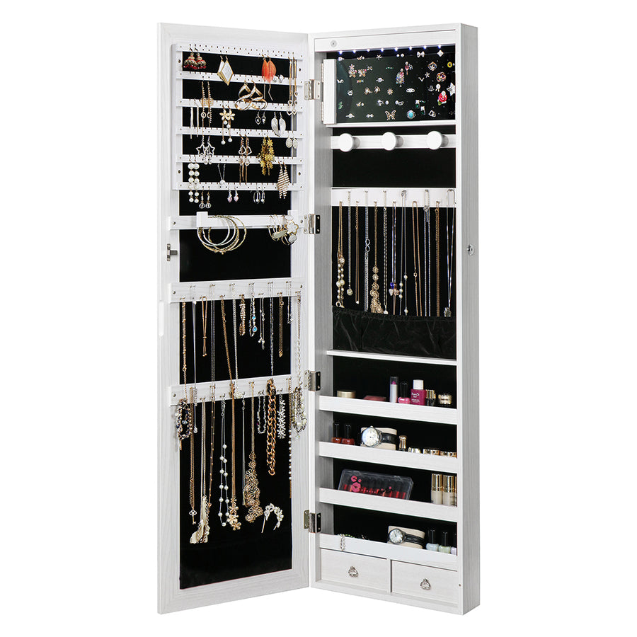 Levede Mirror Jewellery Cabinet LED-2006733194828845059