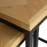 Levede 2PCS Nesting Coffee Tables - Side View