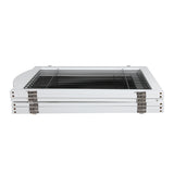 PaWz 6 Panels Pet Dog Playpen Puppy White - Side View