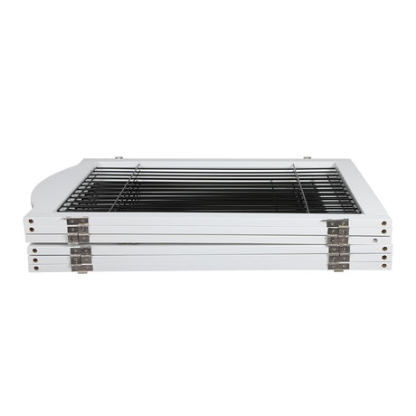 PaWz 6 Panels Pet Dog Playpen Puppy White-1954802560535760899