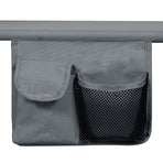 Levede Foldable Lounge Chairs with Canopy Grey-2018816823004368899