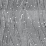 DreamZ 3x3M Large Oversized Blanket Grey Star - Side View