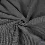 DreamZ Throw Blanket Cotton Waffle Blankets Grey Single-2018816707208024068