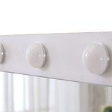 Levede Dressing Table Vanity Set Stool - Top-Down View