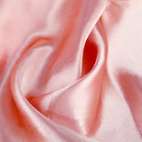 50x Satin Chair Sashes Cloth Cover Wedding Coral - Top-Down View