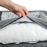 Pawz Orthopedic Memory Foam Pet Bed Dog Washable Mat - Top-Down View