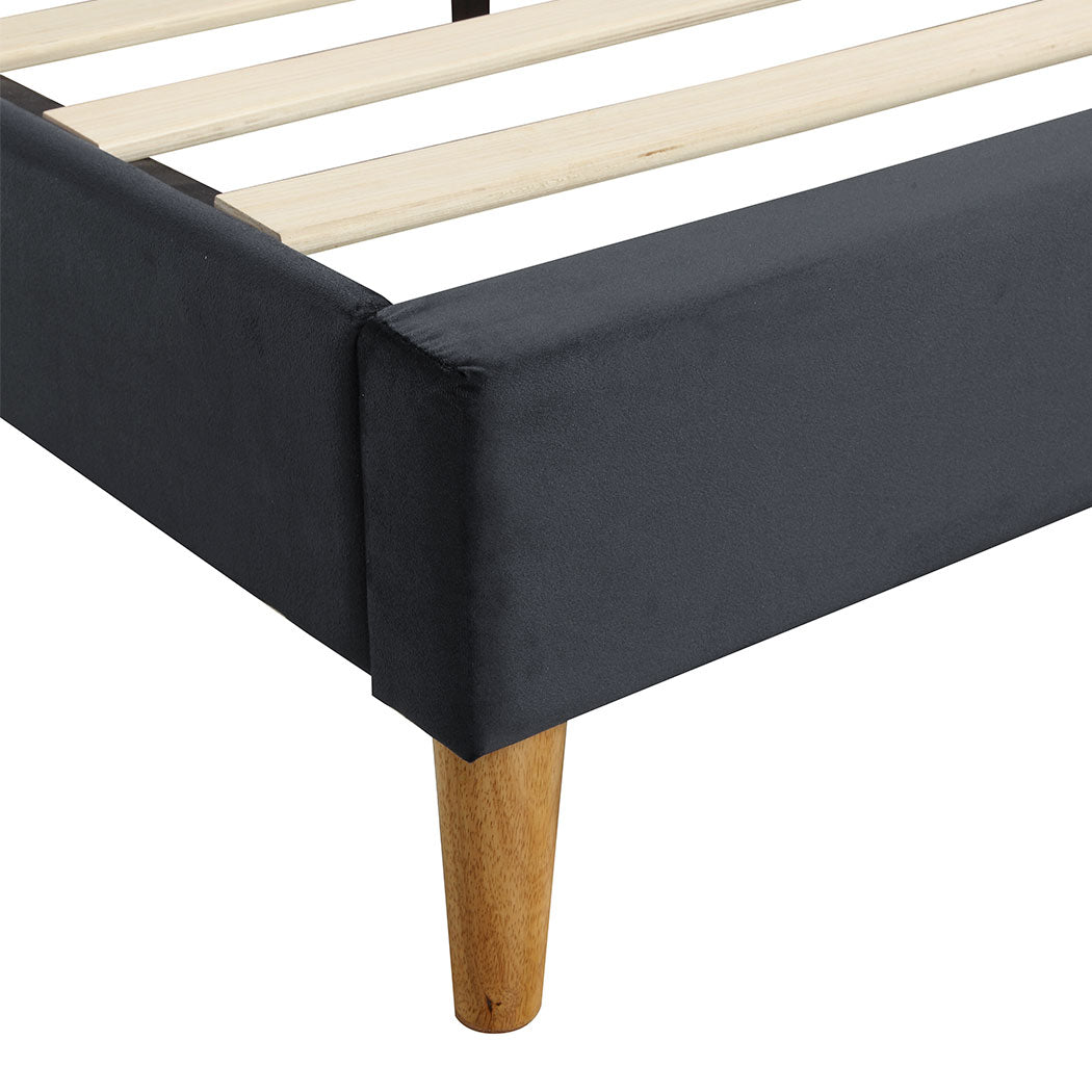 Levede Bed Frame Queen Size Mattress Grey-2006733223933120516