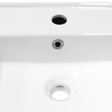 Ceramic Basin Bathroom Wash Counter - Top-Down View