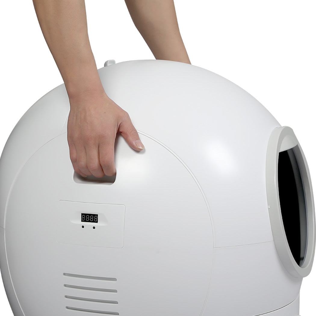 Pawz Self Cleaning Cat Litter Box Large Enclosed Toilet-1954802478600032260