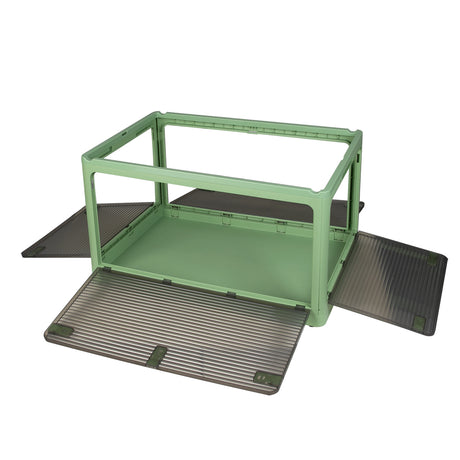 Storage Box Plastic Stackable Container L Green Large-2006733025555124228