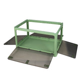 Storage Box Plastic Stackable Container L Green Large - Top-Down View