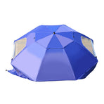 Mountview Beach Umbrella Outdoor Umbrellas Blue 2.13M-2018816743174180868