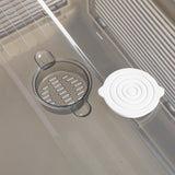Storage Box Plastic Stackable Container L Large - Top-Down View