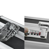 Gun Case Portable Hard Aluminium Double - Top-Down View