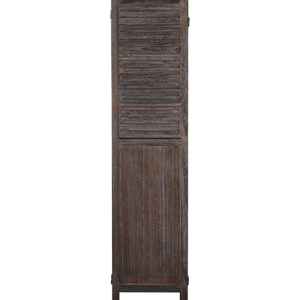 Levede 6 Panel Partition Room Divider Brown-2006732941249613828